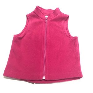 Bailey Boys girls hot pink polar fleece vest